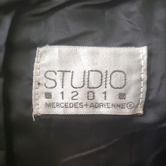 Studio Black A-Line Leather  Skirt - Picture 7 of 8